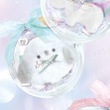 Long Tailed Tit Lip Balm With Mint Blue Plush Keychain - 1 set
