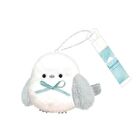Long Tailed Tit Lip Balm With Mint Blue Plush Keychain - 1 set