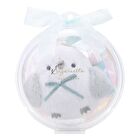 Long Tailed Tit Lip Balm With Mint Blue Plush Keychain - 1 set