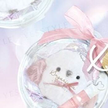 Shobido Long Tailed Tit Lip Balm With Pink Plush Keychain - 1 set