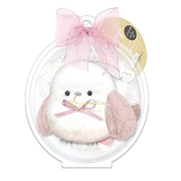 Shobido Long Tailed Tit Lip Balm With Pink Plush Keychain - 1 set