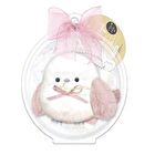 Shobido Long Tailed Tit Lip Balm With Pink Plush Keychain - 1 set