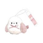 Shobido Long Tailed Tit Lip Balm With Pink Plush Keychain - 1 set