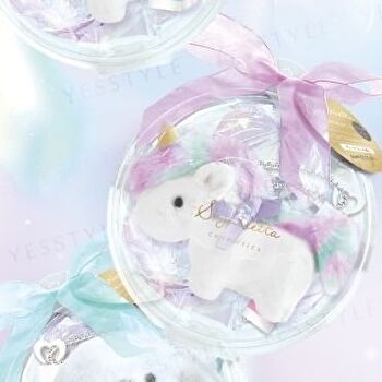 Shobido Unicorn Lip Balm with Pink Plush Keychain - 1 set