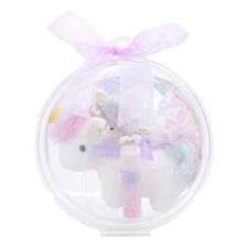 Shobido Unicorn Lip Balm with Pink Plush Keychain - 1 set