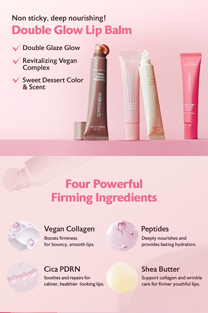 Glow Up Collagen Lip Balm - 4 Colors - Vanilla Cake