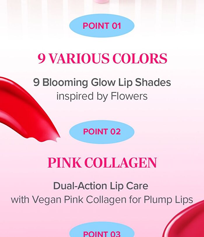 Blooming Glow Lip - 9 Colors - #04 Cool Red Tulip
