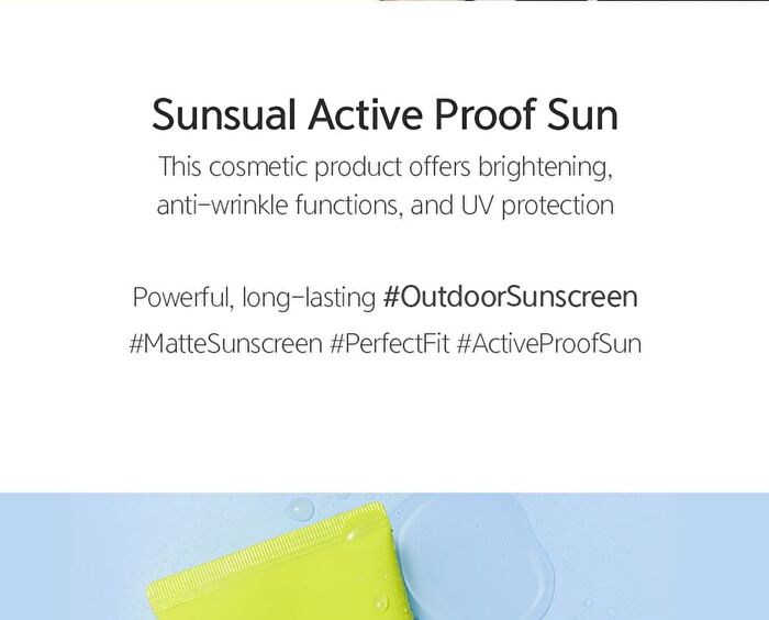 Jung Saem Mool Sun Sual Active Proof Sun - 70ml