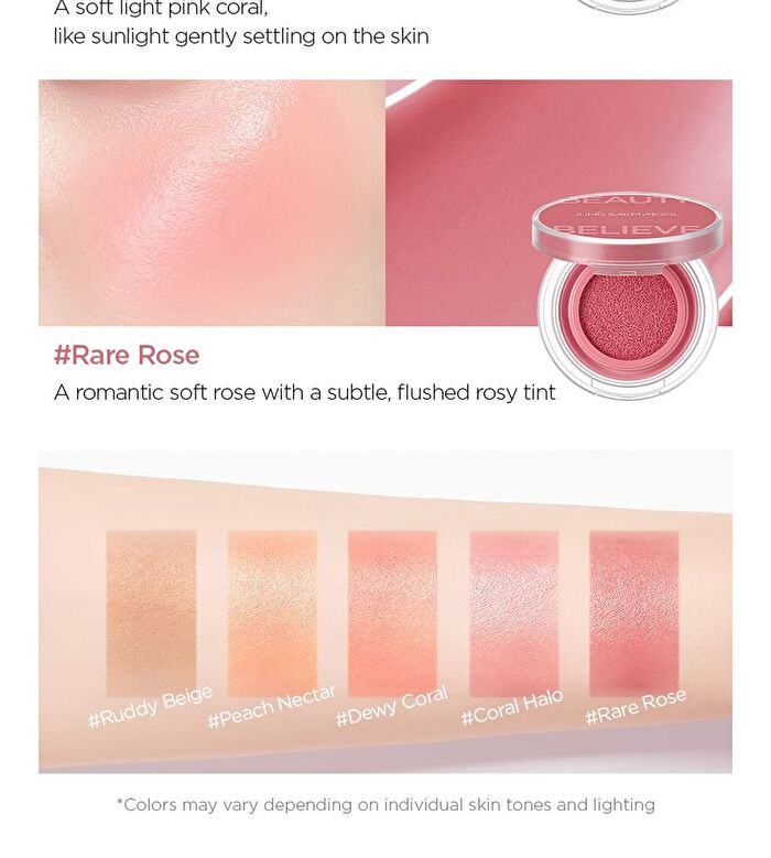 Jung Saem Mool Artist Cushion Blush - 10 Colors - Rare Rose