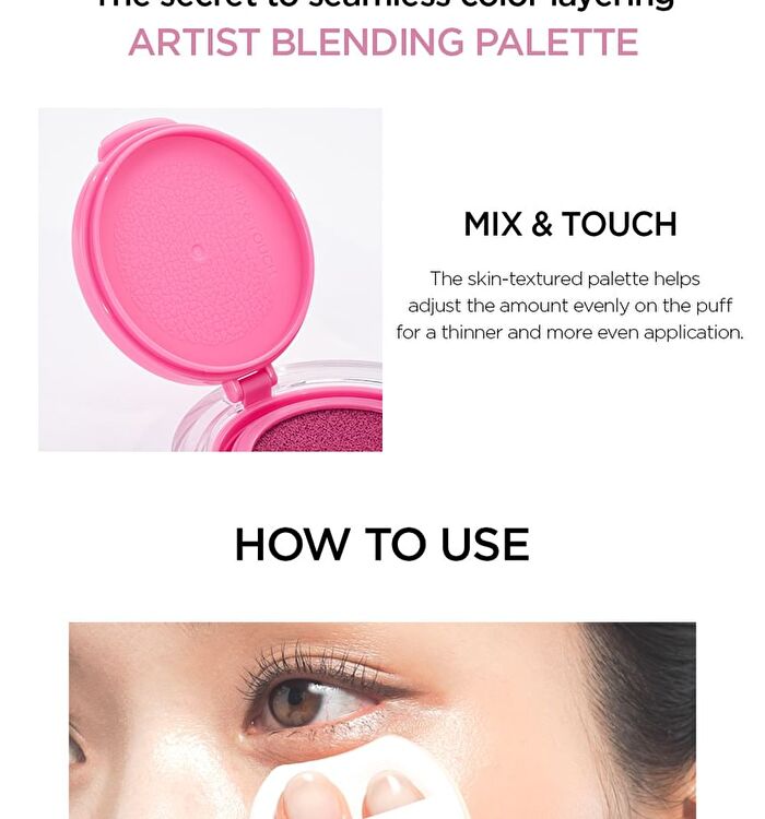 Jung Saem Mool Artist Cushion Blush - 10 Colors - Coral Halo