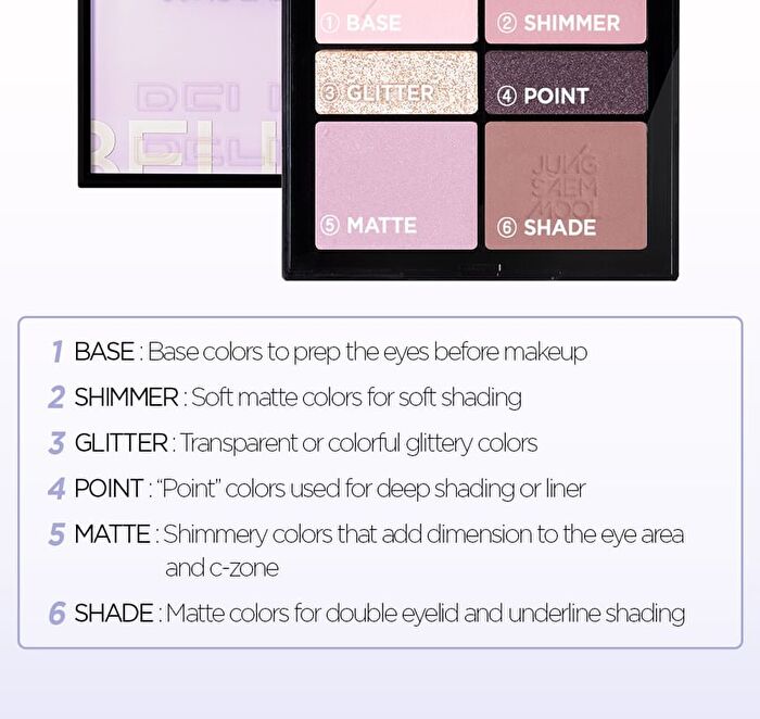 Jung Saem Mool Artist Eye Palette - 3 Types - 2025 Version - Red Brown