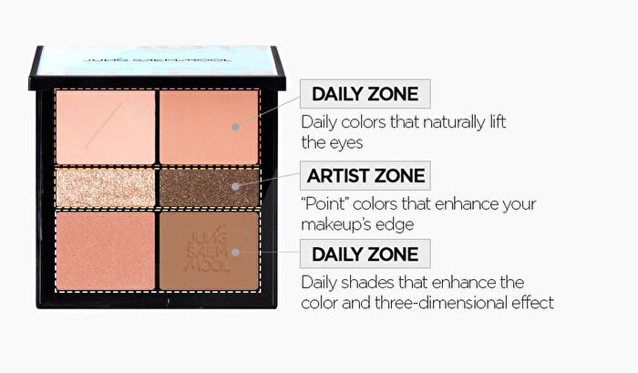Jung Saem Mool Artist Eye Palette - 3 Types - 2025 Version - Orange Brown