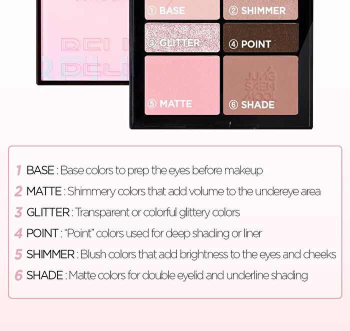 Jung Saem Mool Artist Eye Palette - 3 Types - 2025 Version - Orange Brown