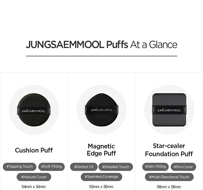 Jung Saem Mool Skinny-Tap Puff Set - 3 pcs