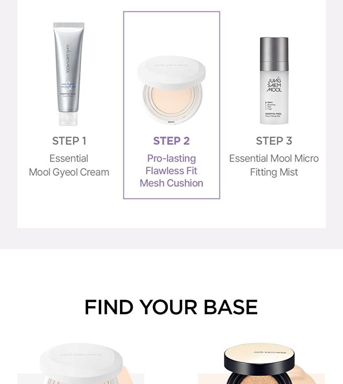 Jung Saem Mool Pro-Lasting Flawless Fit Mesh Cushion - 6 Colors - #22 Light