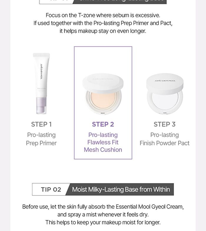 Jung Saem Mool Pro-Lasting Flawless Fit Mesh Cushion - 6 Colors - #23 Medium