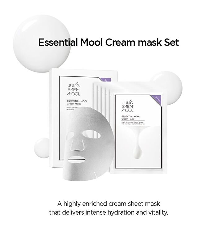 Jung Saem Mool Essential Mool Cream Mask Set - 28g x 5 sheets