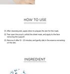 Jung Saem Mool Essential Mool Cream Light Mask Set - 28g x 5 sheets