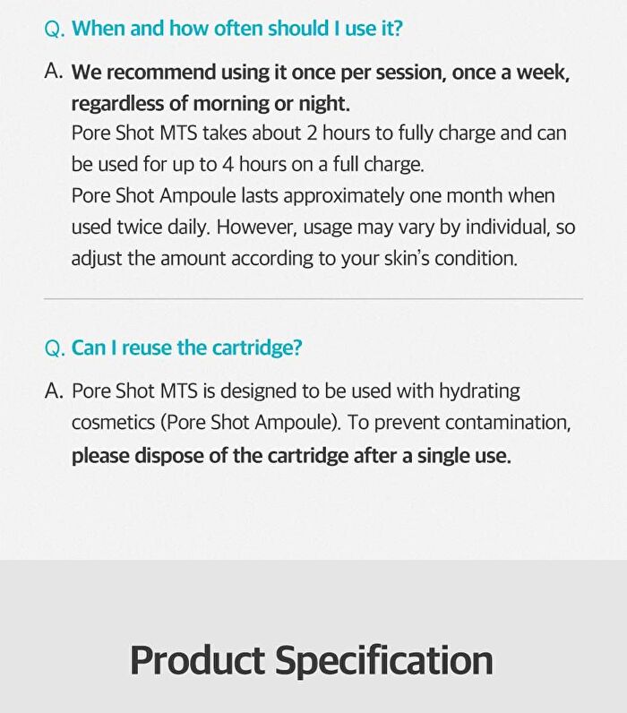 Pore Shot MTS - 1 set
