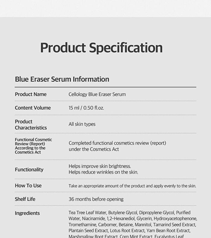 Blue Eraser Serum Refill Only - 15ml