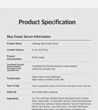 Blue Eraser Serum Refill Only - 15ml