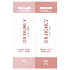 DR.HONEY White Bee Balance Repair Hair Milk + Hair Oil Sachet Set - 3ml+3g