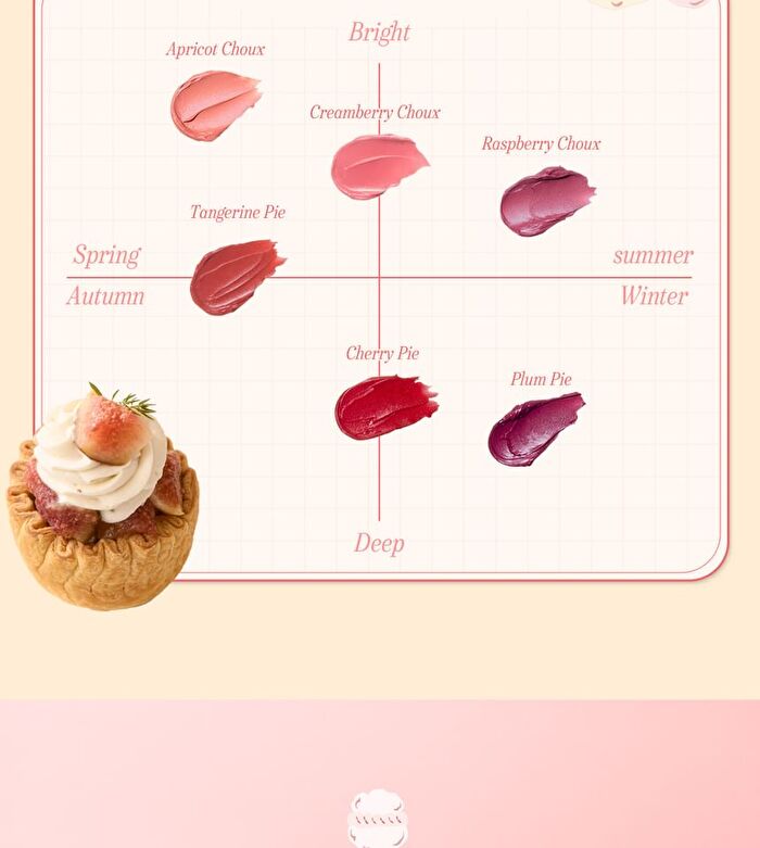 Inga Velvet Choux Tint - 6 Colors - Raspberry Choux