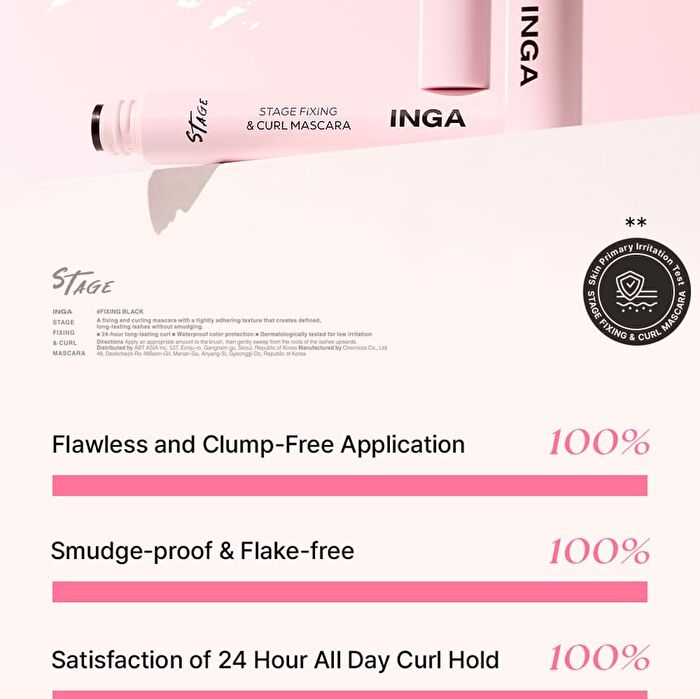 Inga Stage Fixing & Curl Mascara - 8g
