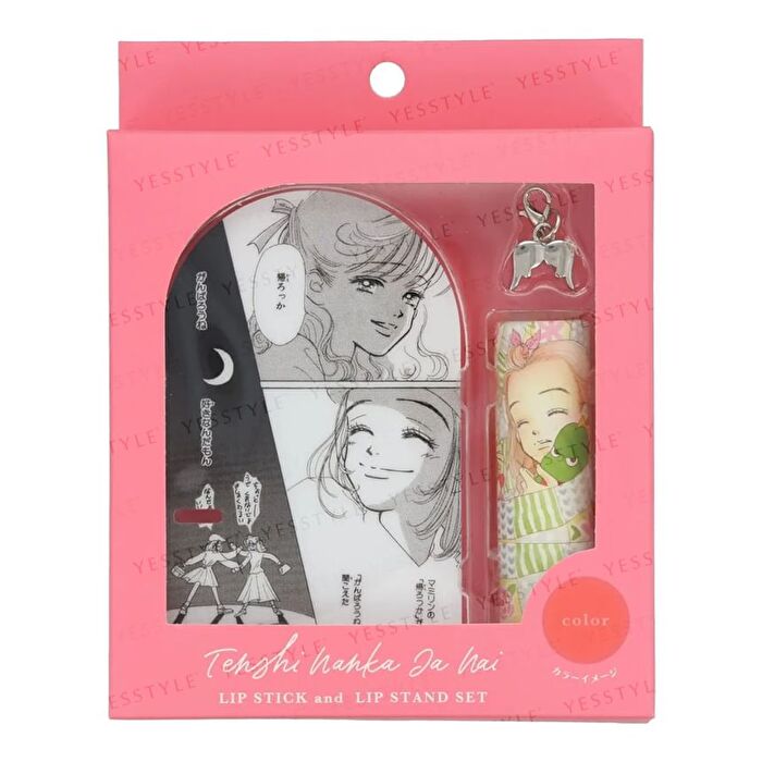 Tenshi Nanka Ja Nai Lip Balm & Stand Set Pink - 1 set