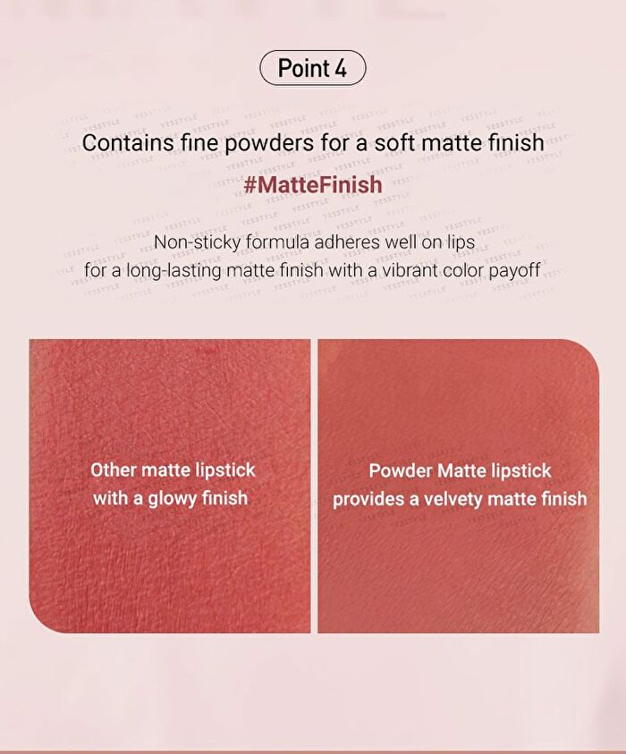 Mqny Powder Matte Lipstick - 8 Colors - #07 Petal Haze