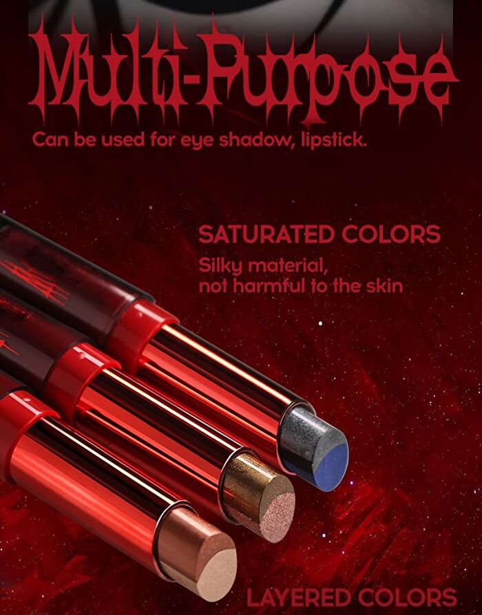 Dual Color Lip & Eyeshadow Stick - 6 Colors - #01 - 3g
