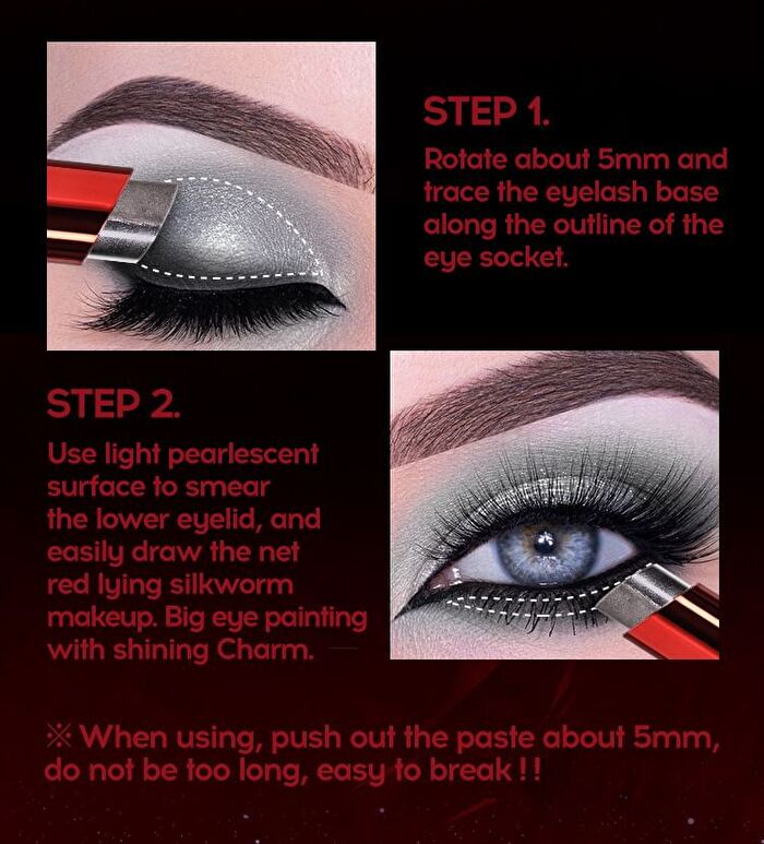 Dual Color Lip & Eyeshadow Stick - 6 Colors - #01 - 3g