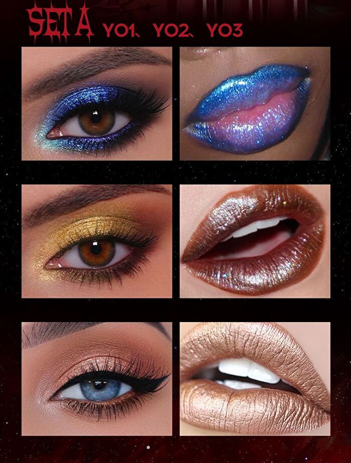 Dual Color Lip & Eyeshadow Stick - 6 Colors - #01 - 3g