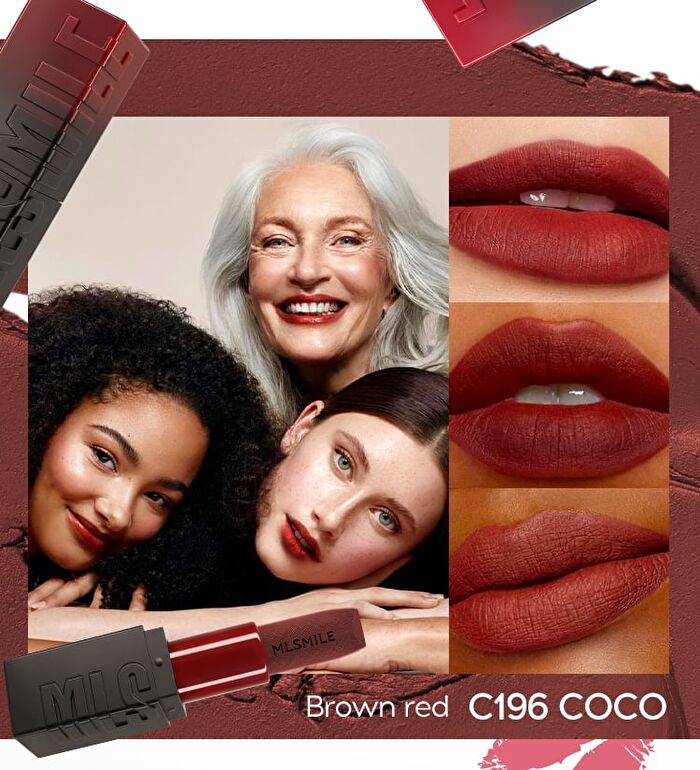 Velvet Lipstick - 6 Colors - #C191 Peach (Nude Rose) - 3.6g