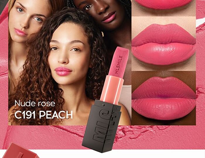 Velvet Lipstick - 6 Colors - #C191 Peach (Nude Rose) - 3.6g
