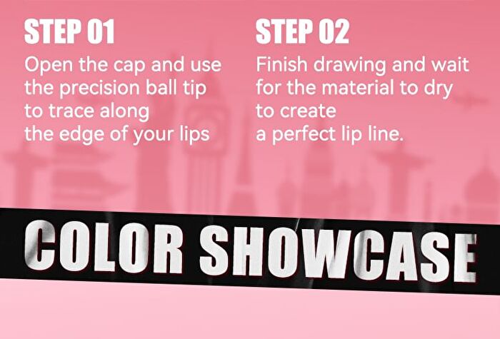 Waterproof Lip Liner - 6 Colors - #01 Ruby Red - 0.6ml