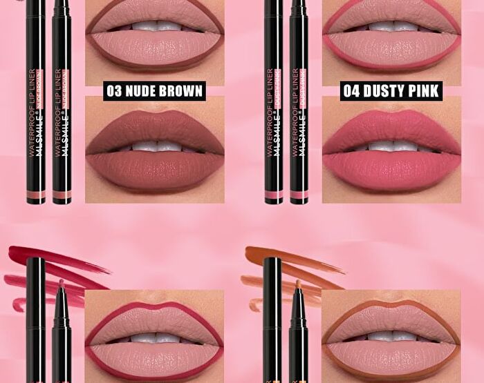 Waterproof Lip Liner - 6 Colors - #01 Ruby Red - 0.6ml