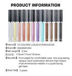 Glitter Liquid Eyeshadow  - 12 Colors - 04# - 2.5ml