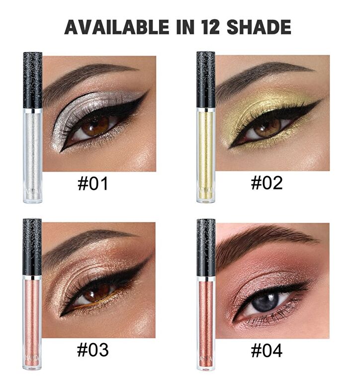 Glitter Liquid Eyeshadow  - 12 Colors - 04# - 2.5ml