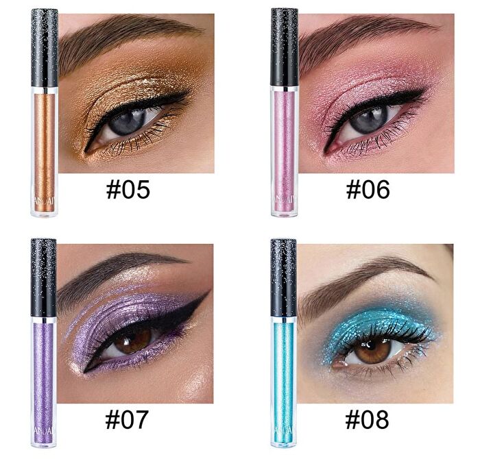 Glitter Liquid Eyeshadow  - 12 Colors - 04# - 2.5ml