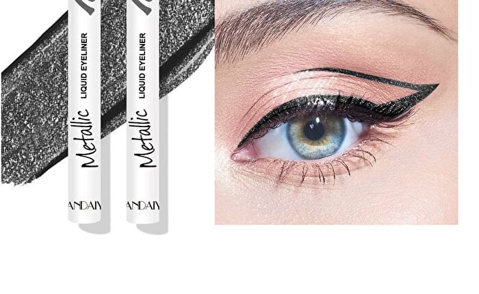 Micro-Fine Metallic Liquid Eyeliner  - 6 Colors - 001# Pearly White - 0.7g