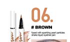 Micro-Fine Metallic Liquid Eyeliner  - 6 Colors - 001# Pearly White - 0.7g