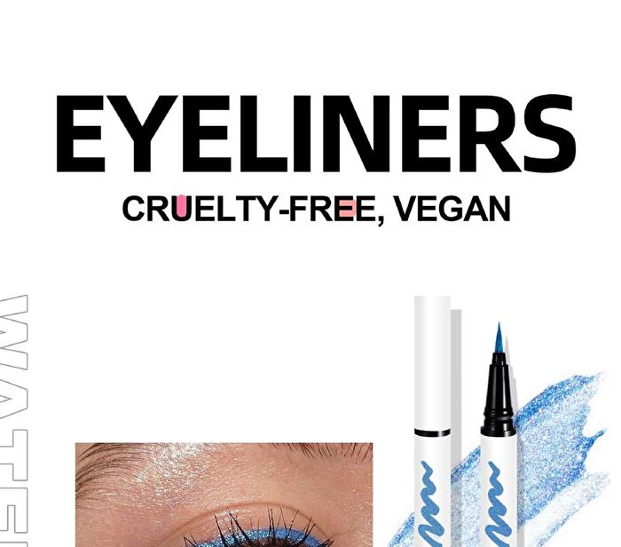 Micro-Fine Metallic Liquid Eyeliner  - 6 Colors - 001# Pearly White - 0.7g