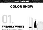 Micro-Fine Metallic Liquid Eyeliner  - 6 Colors - 001# Pearly White - 0.7g