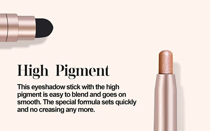 Dual-Ended Pearlescent Eyeshadow Stick - 12 Colors - 01# - 0.8g