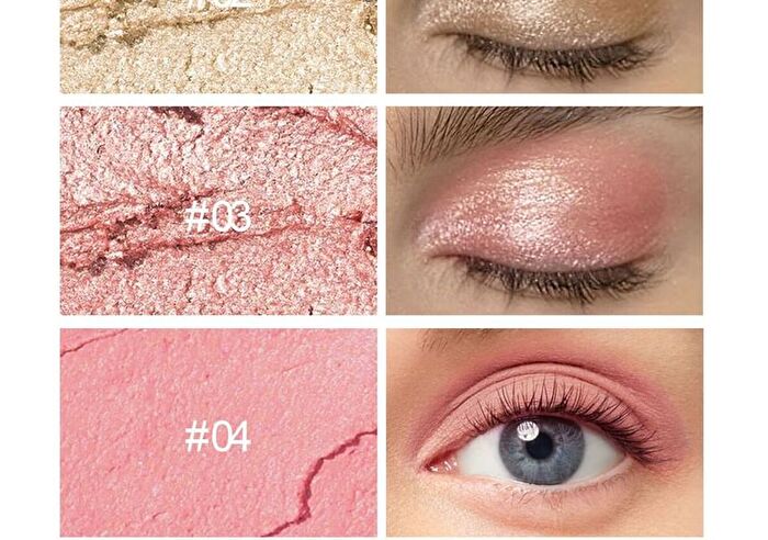 Dual-Ended Pearlescent Eyeshadow Stick - 12 Colors - 01# - 0.8g
