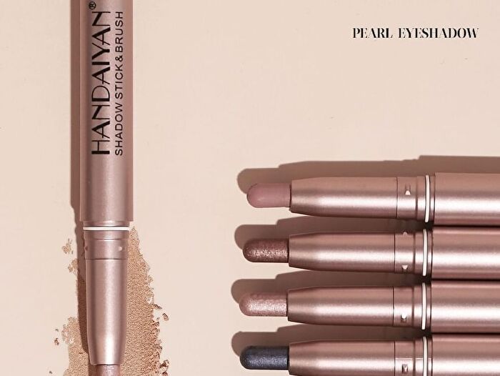 Dual-Ended Pearlescent Eyeshadow Stick - 12 Colors - 01# - 0.8g