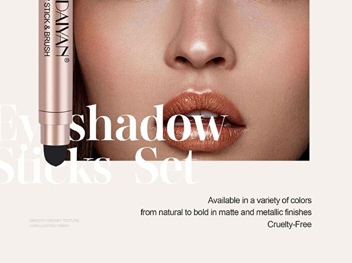 Dual-Ended Pearlescent Eyeshadow Stick - 12 Colors - 01# - 0.8g
