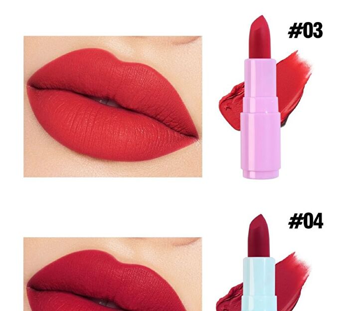 Rabbit Fluffy Lollipop Matte Lipstick - 5 Colors - 01# - 3.5g