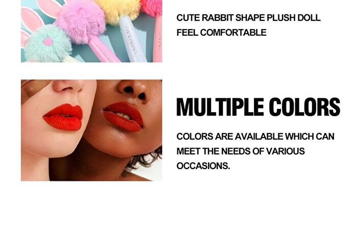 Rabbit Fluffy Lollipop Matte Lipstick - 5 Colors - 01# - 3.5g